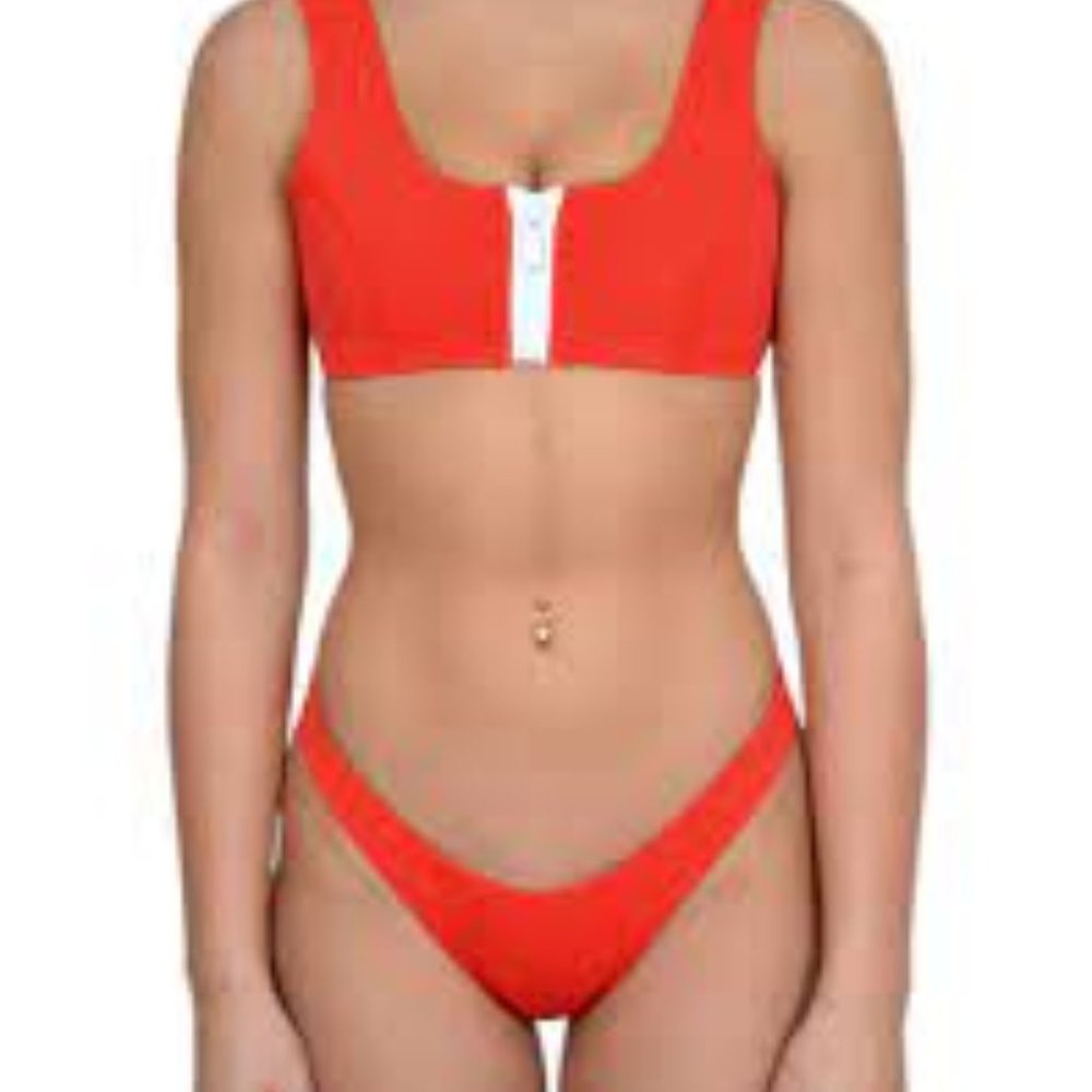 Hoaka Swimwear Bikini Kauai Red Set